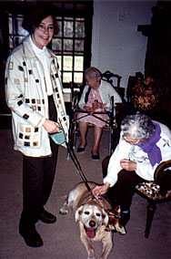 Doris and her dog, Reba