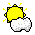 sun and cloud