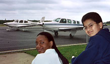 at the airport
